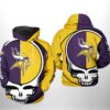 Minnesota Vikings NFL Grateful Dead 3D Printed Hoodie/Zipper Hoodie