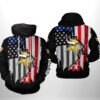 Minnesota Vikings NFL US Flag Team 3D Printed Hoodie/Zipper Hoodie