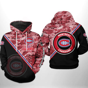 Montr?al Canadiens NHL Camo Team 3D Printed Hoodie/Zipper Hoodie