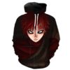 Naruto Gaara 3D Printed Hoodie/Zipper Hoodie
