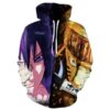 Naruto Sasukevs Naruto 3D Printed Hoodie/Zipper Hoodie