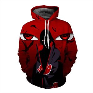 Naruto Uchiha Itachi Akatsuki 3D Printed Hoodie/Zipper Hoodie