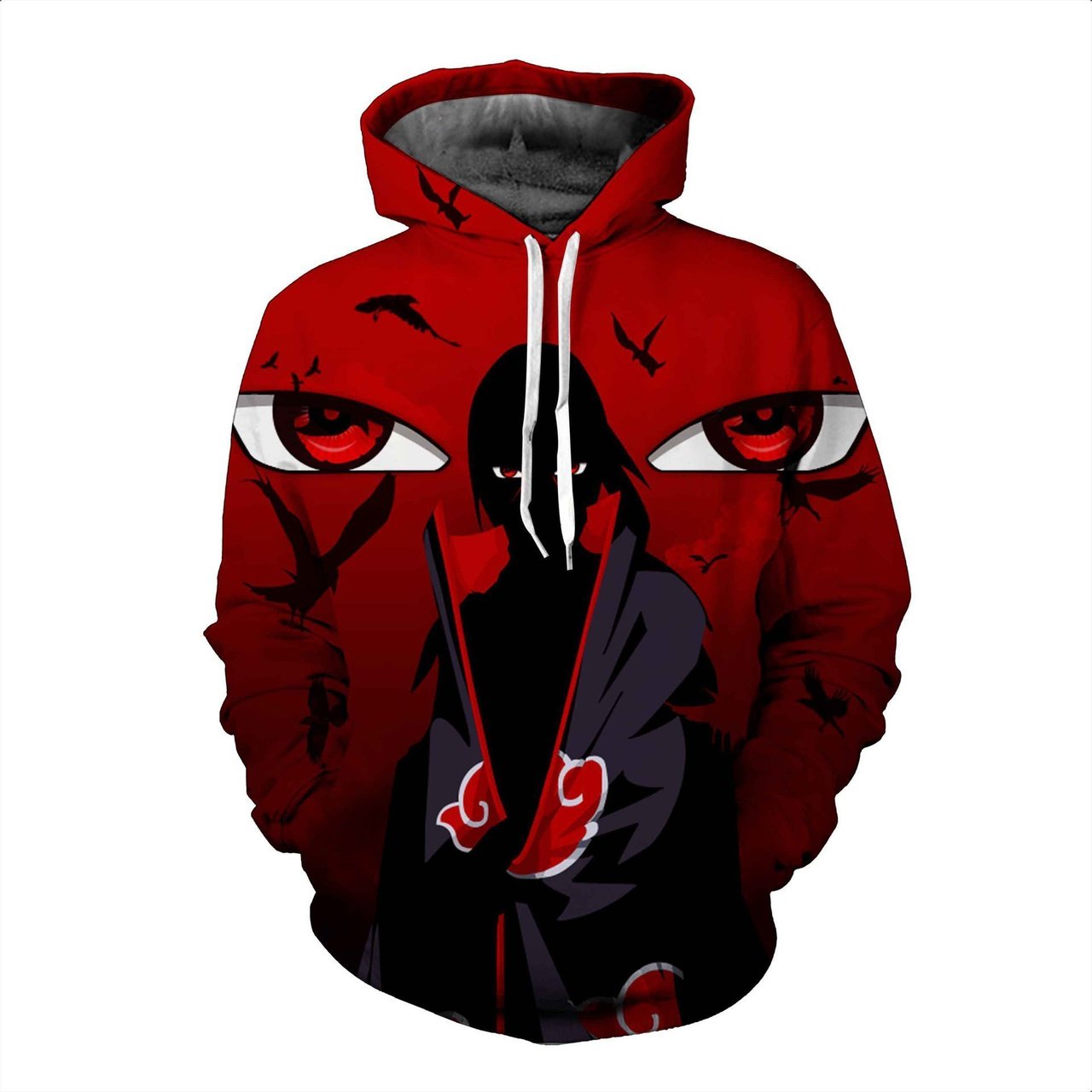 Naruto Uchiha Itachi Akatsuki 3D Printed Hoodie/Zipper Hoodie