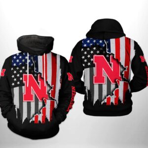 Nebraska Cornhuskers NCAA US Flag 3D Printed Hoodie/Zipper Hoodie
