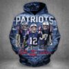 New England Patriots 3D Printed Hoodie/Zipper Hoodie