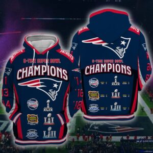 New England Patriots 3D Printed Hoodie/Zipper Hoodie