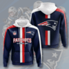 New England Patriots 3D Printed Hoodie/Zipper Hoodie