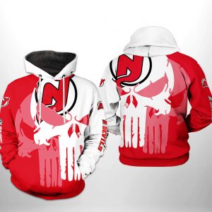 New Jersey Devils NHL Camo Veteran 3D Printed Hoodie/Zipper Hoodie