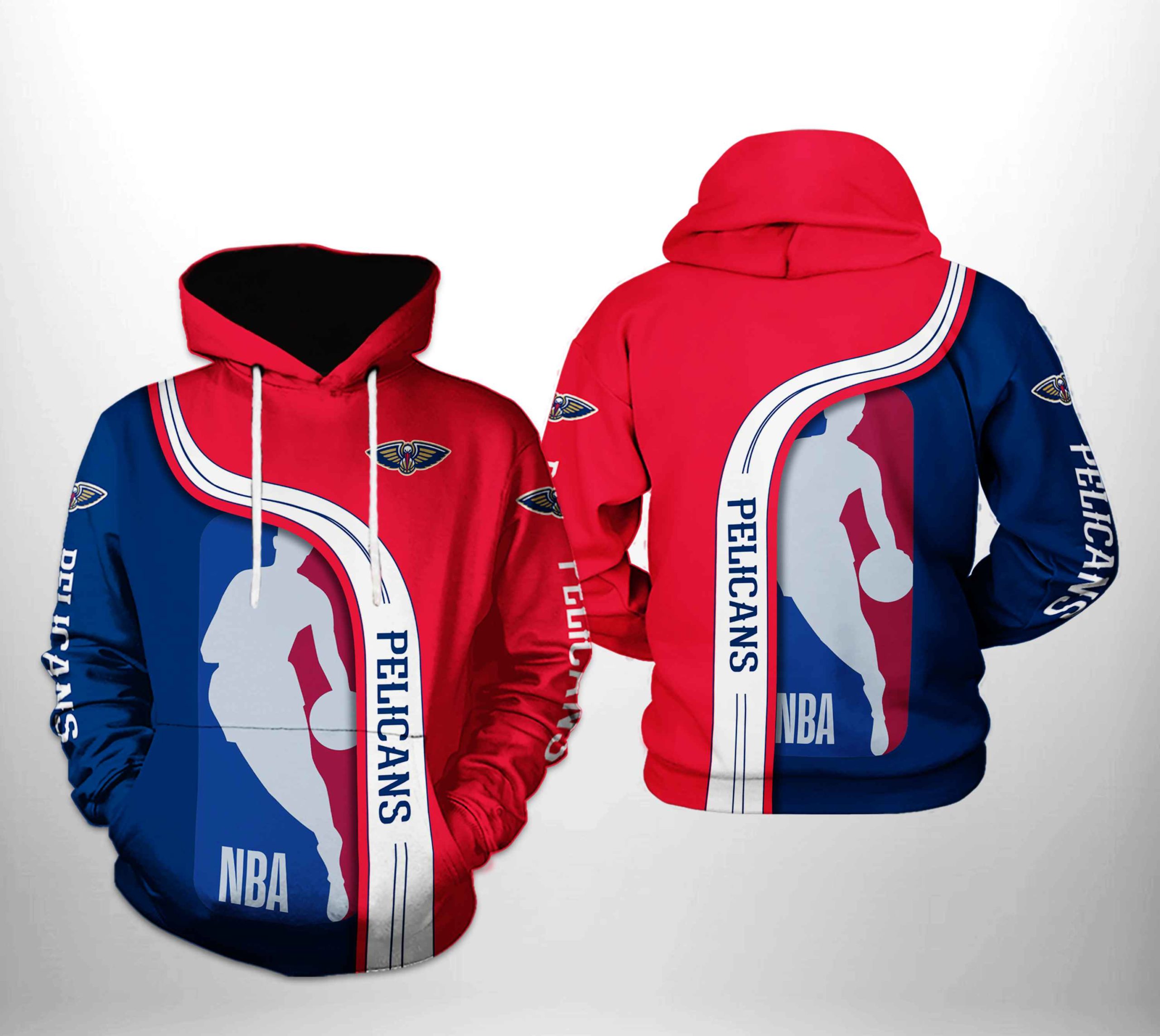 New Orleans Pelicans NBA Team 3D Printed Hoodie/Zipper Hoodie