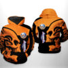 New York Islanders NHL Skull 3D Printed Hoodie/Zipper Hoodie