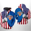 New York Knicks NBA US Flag Team 3D Printed Hoodie/Zipper Hoodie