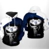 New York Yankees MLB Skull Punisher 3D Printed Hoodie/Zipper Hoodie