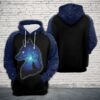 Night Wolf 3D Printed Hoodie/Zipper Hoodie