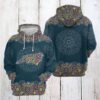 North Carolina Mandala 3D Printed Hoodie/Zipper Hoodie