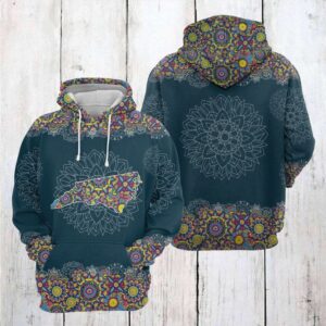 North Carolina Mandala 3D Printed Hoodie/Zipper Hoodie