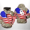 Oklahoma Sooners NCAA US Flag Camo Veteran 3D Printed Hoodie/Zipper Hoodie