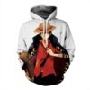 One Piece 3D Printed Hoodie/Zipper Hoodie
