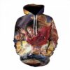 One Piece 3D Printed Hoodie/Zipper Hoodie