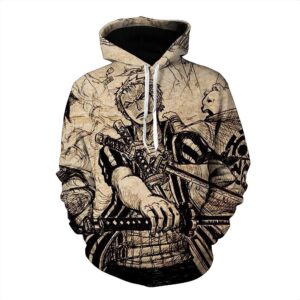 One Piece 3D Printed Hoodie/Zipper Hoodie
