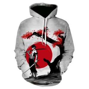 One Piece 3D Printed Hoodie/Zipper Hoodie