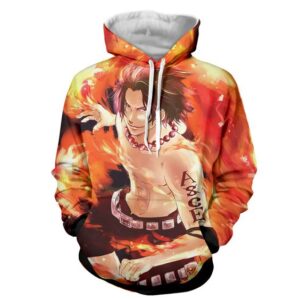 One Piece 3D Printed Hoodie/Zipper Hoodie