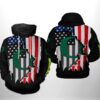 Oregon Ducks NCAA US Flag 3D Printed Hoodie/Zipper Hoodie