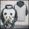 Panda Family 3D Printed Hoodie/Zipper Hoodie