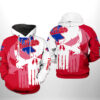 Philadelphia Phillies MLB Team Skull 3D Printed Hoodie/Zipper Hoodie