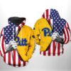 Pitt Panthers NCAA US Flag 3D Printed Hoodie/Zipper Hoodie