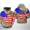 Pitt Panthers NCAA US Flag Camo Veteran 3D Printed Hoodie/Zipper Hoodie