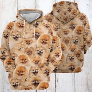 Pomeranian Awesome 3D Printed Hoodie/Zipper Hoodie