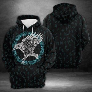 Raven Of Odin 3D Printed Hoodie/Zipper Hoodie