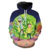 Rick And Morty 3D Printed Hoodie/Zipper Hoodie