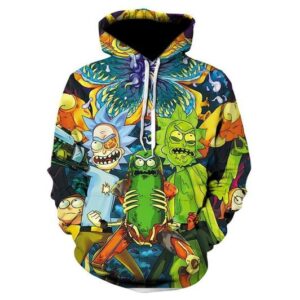 Rick And Morty 3D Printed Hoodie/Zipper Hoodie