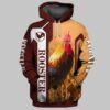 Rooster 3D Printed Hoodie/Zipper Hoodie