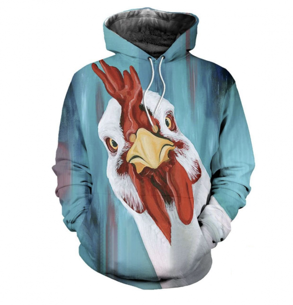 Rooster 3D Printed Hoodie/Zipper Hoodie