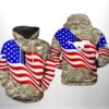 SMU Mustangs NCAA US Flag Camo Veteran 3D Printed Hoodie/Zipper Hoodie