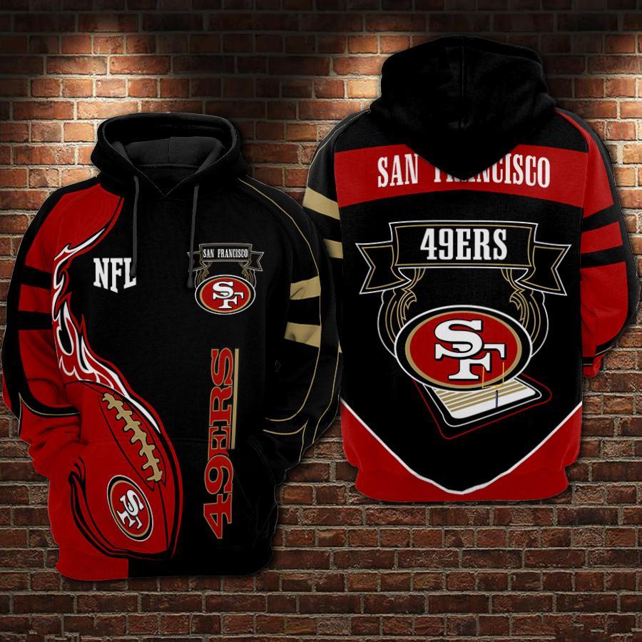 San Francisco 49ers 3D Printed Hoodie Zipper Hoodie Travels in