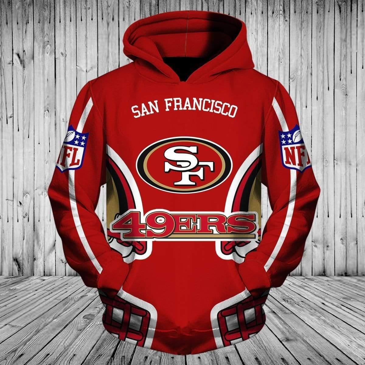 San Francisco 49ers 3D Printed Hoodie Zipper Hoodie Travels in