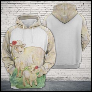 Sheep Family 3D Printed Hoodie/Zipper Hoodie