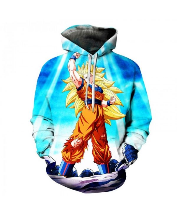 Son Goku 3D Printed Hoodie/Zipper Hoodie
