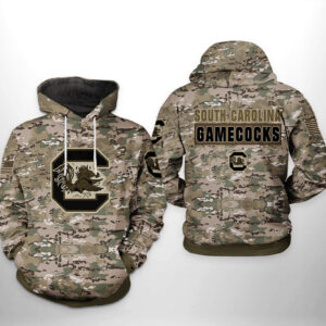 South Carolina Gamecocks NCAA Camo Veteran 3D Printed Hoodie/Zipper Hoodie