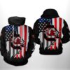 South Carolina Gamecocks NCAA US Flag 3D Printed Hoodie/Zipper Hoodie