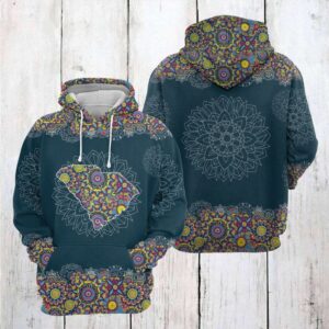 South Carolina Mandala 3D Printed Hoodie/Zipper Hoodie