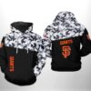 San Francisco Giants MLB Camo Veteran 3D Printed Hoodie/Zipper Hoodie