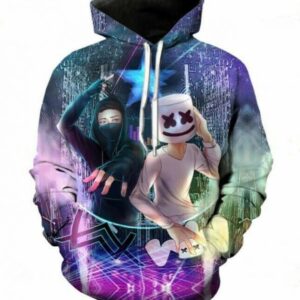 Stitch Art 3D Printed Hoodie/Zipper Hoodie