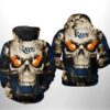 Tampa Bay Rays MLB Skull 3D Printed Hoodie/Zipper Hoodie