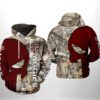 Texas A&M Aggies NCAA Camo Veteran Hunting 3D Printed Hoodie/Zipper Hoodie