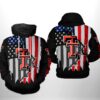 Texas Tech Red Raiders NCAA US Flag 3D Printed Hoodie/Zipper Hoodie