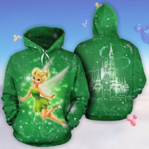 Tinkerbell Disney Castle 3D Printed Hoodie/Zipper Hoodie